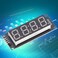 Hyuduo 4-Digit 7-Segment LED Display Clock Module with TM1637 IC Compatible with Raspberry Pi Arduino (Blue LEDs)