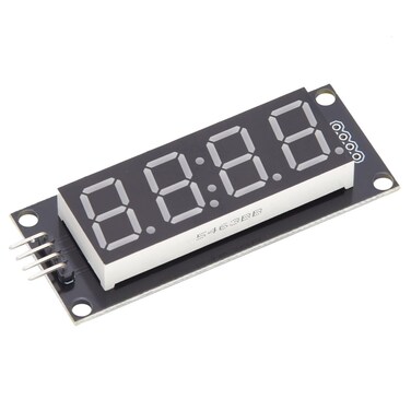 Hyuduo 4-Digit 7-Segment LED Display Clock Module with TM1637 IC Compatible with Raspberry Pi Arduino (Blue LEDs)