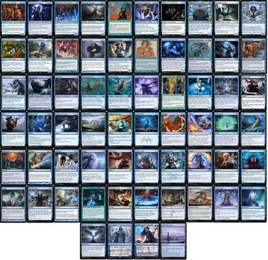 MTG Decks & More Wizard Commander Deck - Mono Blue - EDH - 100 Card - Custom Magic The Gathering Deck - Very Strong!