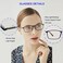 YTDBNS Blue Light Blocking Reading Glasses - 2 Pack Computer Readers Men Women Spring Hinge Ultralight Rectangle Eyeglasses