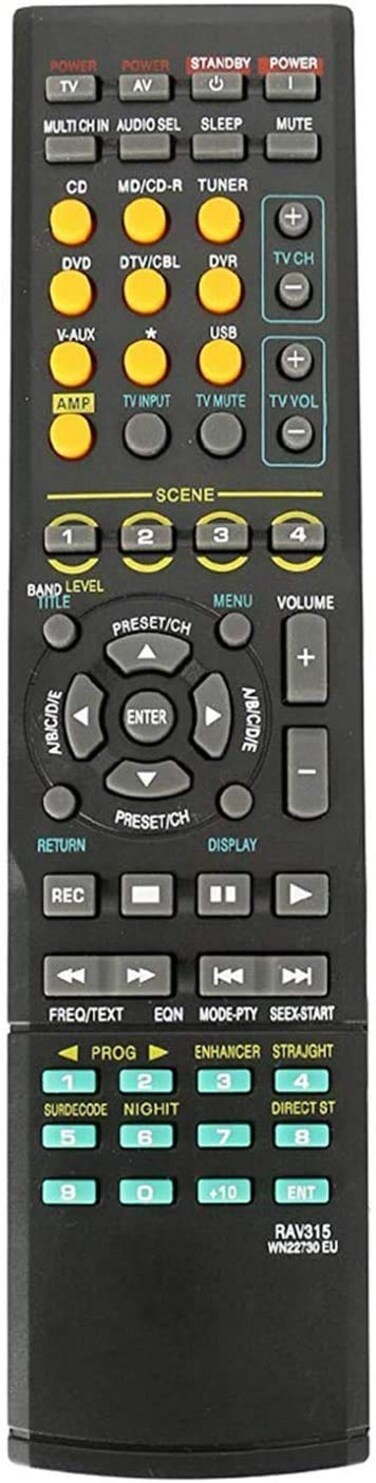 Elekpia RAV315 Replacement Remote Control for Yamaha Audio Video Receiver