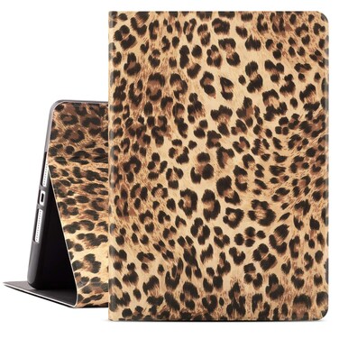 Drodalala iPad 9th/8th/7th Generation Case - 10.2in Case for Women, Leopard Pattern, Multi Viewing Stand, Auto Wake/Sleep