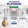 Cascade Platinum Dishwasher Pods, ActionPacs Dishwasher Detergent, Lemon, 62 Count