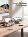 NULAXY Double Foldable iPad Stand, Fully Adjustable Desktop Tablet Holder, iPad Accessories for the Office, Compatible with 4-11 Inch Mobile Devices, iPad Pro/Air/Mini, iPhone Pro/Max/Plus, Black
