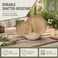 Webbylee Melamine Dinnerware Set - 12pcs dinnerware set Indoor and Outdoor use, Bamboo Pattern Dishes Dinnerware Set for 4,Dishwasher Safe (Wood Grain)