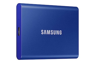 SAMSUNG T7 Portable SSD 1TB - Up to 1050MB/s - USB 3.2 External Solid State Drive, Blue (MU-PC1T0H/AM)