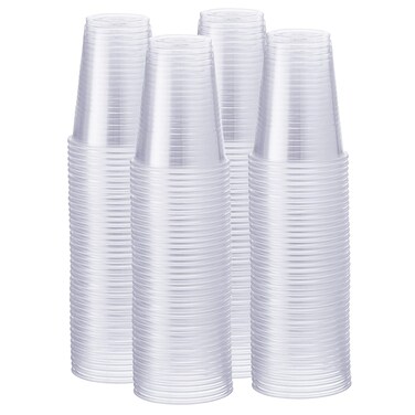 GUSTO 7 oz Clear Plastic Cups [500 Count] Disposable Cold Drinking Cups