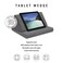 SensorPEDIC On-The- Go Supportive Foam Tablet Wedge Accessory Pillow, 16" x 13", Grey