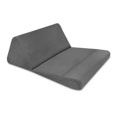 SensorPEDIC On-The- Go Supportive Foam Tablet Wedge Accessory Pillow, 16" x 13", Grey
