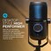 JLab Talk USB Microphone - Desk PC Mic, Condenser Podcast Microphone, Streaming, Gaming, Computer &amp; Laptop Microphones, Plug &amp; Play with 4 Directional Pattern Modes, Volume Control, Quick Mute &amp; USB-C