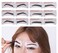 GOETOR 60 PCS Eyebrow Stencils 6 Styles Non-Woven Shaping Grooming Stencil Kit Eyebrow Drawing Guide Makeup Template DIY Tools