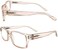 Readerest Blue Light Blocking Reading Glasses, UV Protection and Anti-Reflective Lenses, Spring Hinge Computer Reading Glasses, Power Blush (Peach, 2.50 Magnification)