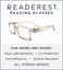 Readerest Blue Light Blocking Reading Glasses, UV Protection and Anti-Reflective Lenses, Spring Hinge Computer Reading Glasses, Power Blush (Peach, 2.50 Magnification)
