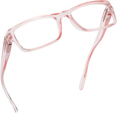 Readerest Blue Light Blocking Reading Glasses, UV Protection and Anti-Reflective Lenses, Spring Hinge Computer Reading Glasses, Power Blush (Peach, 2.50 Magnification)