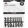 Plaid 44984E 3/8" Clock, 5/8" Black Numbers