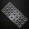 Grainrain polycarbonate chocolate mold polycarbonate chocolate bar mould Bullet Clear Hard Plastic candy pastry tools - Small Size (19328)
