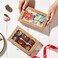 RomanticBaking 50 Pack Auto-Popup Cookies Boxes 7" x 4 3/8" x 1 1/2"Pastry Boxes Macaron Boxes Hot Chocolate Bombs Boxes Donut Boxes Brownies,Cakesicle Boxes