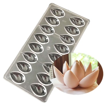 GRAINRAIN Polycarbonate Chocolate Mold DIY Candy Mould Clear Hard Plastic Bakeware Pastry Tools Drip