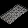 GRAINRAIN Polycarbonate Chocolate Mold DIY Candy Mould Clear Hard Plastic Bakeware Pastry Tools Square Plum