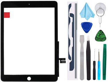 TPhaelay Black Touch Screen Replacement for iPad 7th Generation Digitizer 10.2", for 7th Gen A2197 A2198 A2200 +Toolkit