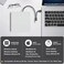 ROOFULL External CD/DVD Drive for Mac Laptop USB 3.0 & USB-C