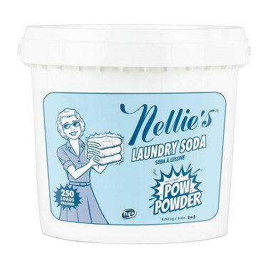 Nellie's Laundry Soda with POW Powder   Enzyme + Oxygen Boost   25 Loads