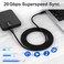 Elfesoul USB C to USB C Cable, 3.2 Gen 2 USB-C Cable 10ft - 4K UHD 20Gbps USB C Cable 100W PD Fast Charging Cable for Thunderbolt 3, Oculus Quest, MacBook Pro, iPad Pro, Galaxy S20, Nylon Braided, Bla