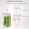 JILLMO Fermentation Kit, 1.5 Liter Fermentation Jar with Fermenting Weights and Airlocks, 2 Pack