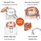JILLMO Fermentation Kit, 1.5 Liter Fermentation Jar with Fermenting Weights and Airlocks, 2 Pack