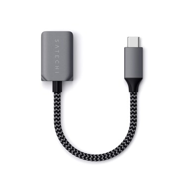 Satechi USB-C to USB 3.0 Adapter Cable, USB-C to USB-A Female, Space Grey