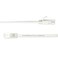basics AmazonBasics Cat 6 Gigabit Ethernet Patch Internet Cable, Flat - 100FT, 1Pack, White - Include 25 Nails