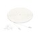 basics AmazonBasics Cat 6 Gigabit Ethernet Patch Internet Cable, Flat - 100FT, 1Pack, White - Include 25 Nails