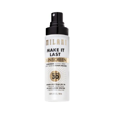 Milani Make It Last Sunscreen Setting Spray Spf30 - Facial Mist With Spf, Long Lasting Makeup