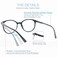 MODFANS Women Reading Glasses 4Pack Large Round Frame Readers Spring Hinges with 4 Pouch