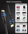 BlueRigger 8K HDMI Cable (6FT - 3 Pack, 8K 60Hz HDR, 4K 120Hz, High Speed 48Gbps with Ethernet, eARC, 3D, HDCP 2.3) - Compatible with PS5, Xbox, Roku, Apple TV, Switch, PC