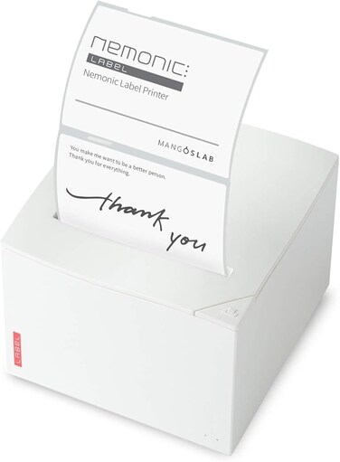 MANGOSLAB Nemonic Label (MIP-001LW) - Label Printer & Sticky Notes Printer   Thermal Label Printer   Label Maker   Sticker Printer   Bluetooth Label Printer   iOS & Android & MS Office