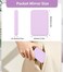 WOBSION 1x/3x Small Lighted Makeup Mirror for Purse