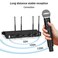 MicrocKing Wireless Microphone System, with 4 Handheld Mics, Metal Build, Fixed Frequency, Long Range 400ft, Ideal for Party/Wedding/Church/Conference/Speech