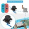 JAOYSTII Joycon Joystick Replacement 4 Pack, Replacement Joy-stick Analog Thumb Stick for Switch Joycon Controller &amp; Switch Lite, Left/Right Analog Joystick with Thumbstick Grips &amp; Screws (4pcs Black)