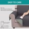 U-NICE HOME Reversible Recliner Chair Covers, Dark Grey/Light Grey