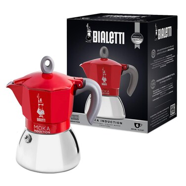 Bialetti Moka Induction Red 6 Cups