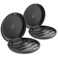 ZIZNBA 2 Pack Retainer Cases, Solid Orthodontic Retainer Cases-Black