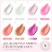 Morovan Poly Gel Nail Kit: Starter Kit 8 Pcs With U V Lamp 48W Complete For Beginners Everything Professional