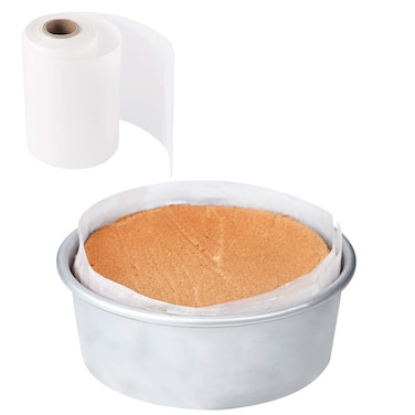BYKITCHEN Cake Pan Liner, Nonstick Cake Pan Side Liner/Baking Parchment Paper Liner Roll for Cake Pan, Springform Pan (4in x 164ft)