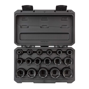 TEKTON 1/2 Inch Drive 6-Point Impact Socket Set, 17-Piece (5/16-1-1/4 in.)   SID92301