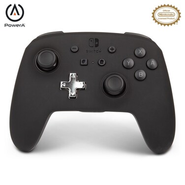 PowerA Enhanced Wireless Controller for Nintendo Switch - Black, Nintendo Switch Lite, Gamepad, Game Controller, Bluetooth Controller