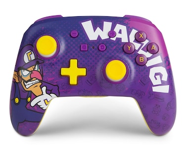 PowerA Enhanced Wireless Controller for Nintendo Switch - Waluigi, Nintendo Switch Lite, Gamepad, game controller, Bluetooth controller, rechargeable