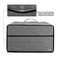 Luxja Cloth Dust Cover for Microwave Oven with Front Pocket, Gray
