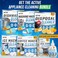ACTIVE Washing Machine Cleaner Descaler 24 Pack - Deep Cleaning Tablets For HE Front Loader & Top Load Washer, Septic Safe Eco-Friendly Deodorizer, Clean Inside Drum And Laundry Tub Seal 12 Month Supp