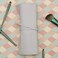 Bird&Fish Makeup Brush Holder Organizer Rolling Case Pouch Gray